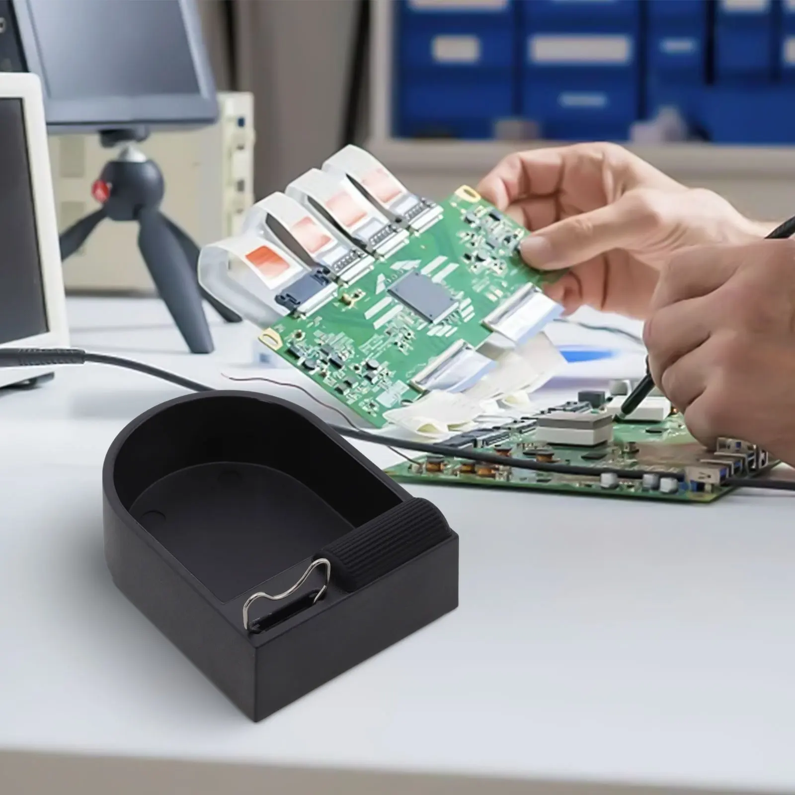 

1pc Tin Slag Box High Temperature Resistance For Storaging Soldering Iron 3in1 Power Tools Soldering Iron Tips Accessories