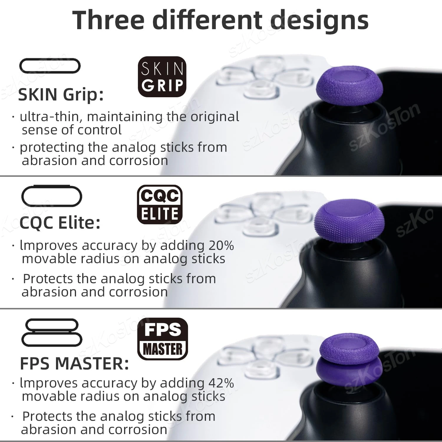 6PCS จับจอยสติ๊กป้องกันสําหรับ PlayStation Portal เกมคอนโซลคอนโทรลเลอร์ Thumb Grip Caps สําหรับ PS Portal อุปกรณ์เสริม