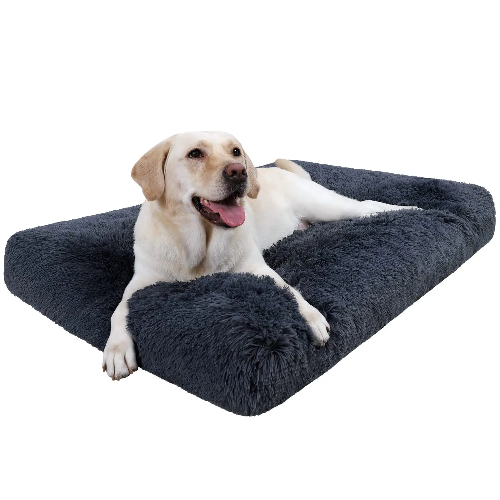 

Кровать для домашних животных, съемный мытый большой коврик для собак, мягкий пушистый плюшевый коврик для домашних животных, нескользящее удобное кошачье гнездо