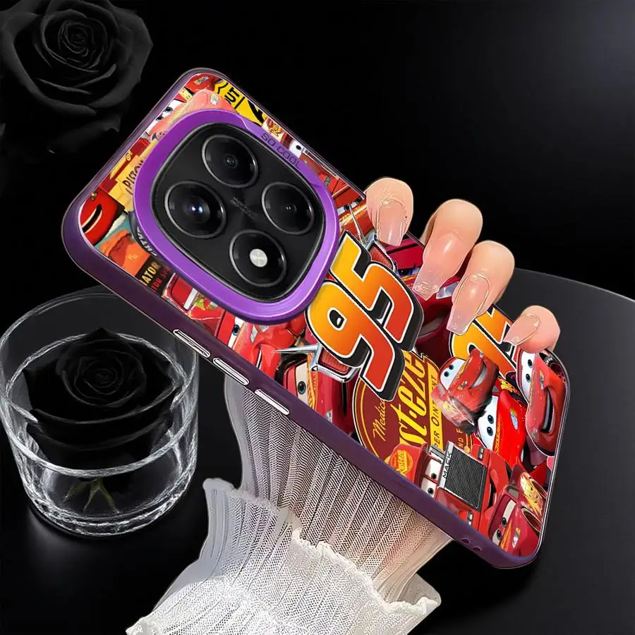 Casing untuk Xiaomi Redmi Note 10 11 Pro 12 13 14 Pro Plus 10s 11s Sampul Lembut Disney Lightning McQueen Lucu