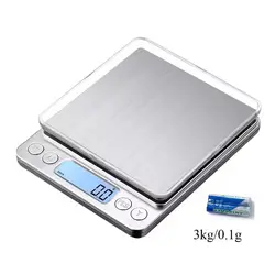 Digital Kitchen Scale 3000g/ O.1g Small Jewelry Scale Food Scales Digital Weight Gram and Oz Digital Gram Scale with LCD/Tare