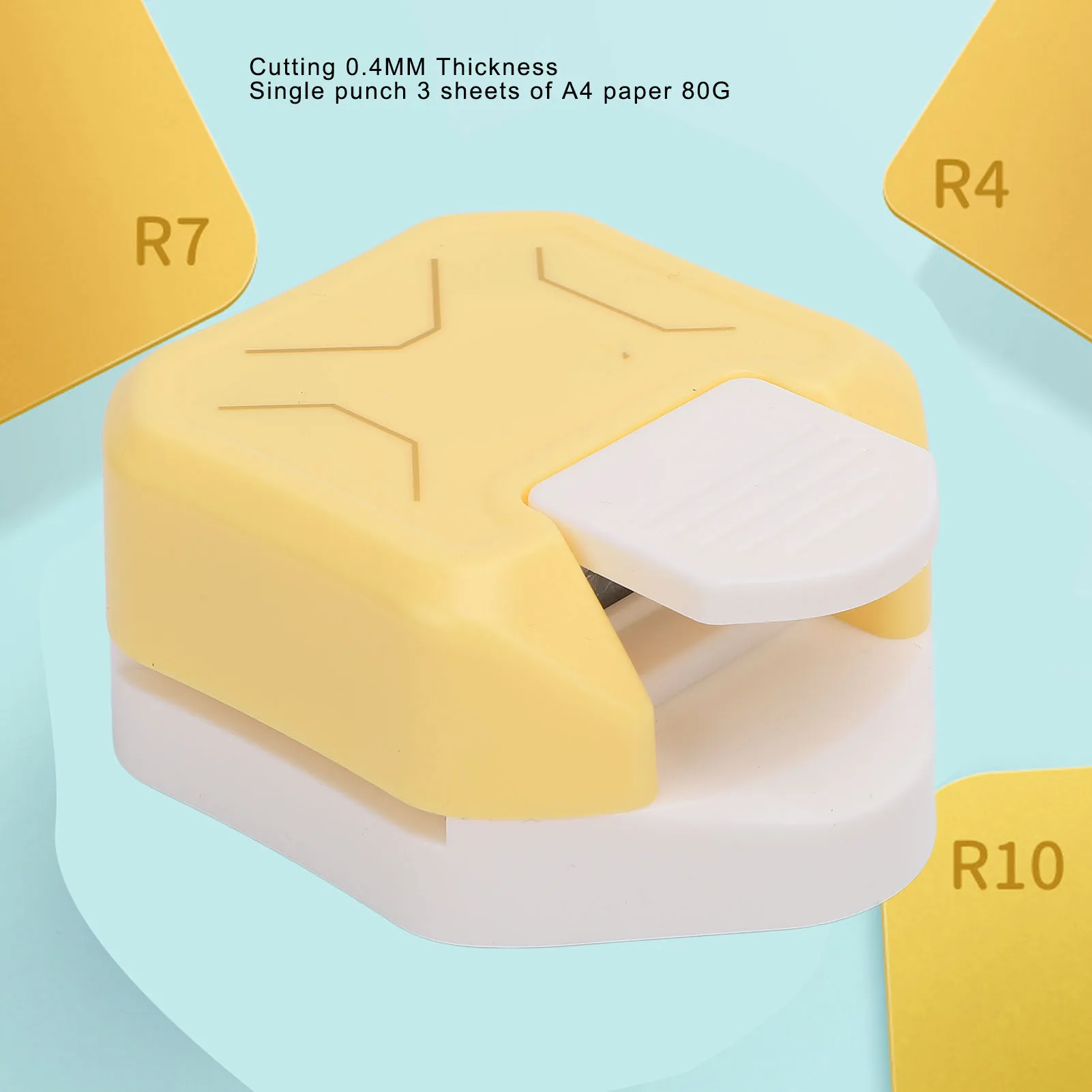

Дырокол для круглых углов бумаги 3 в 1, многофункциональный дырокол с рычажной ручкой, угловой резак, круглый дырокол для бумажных углов