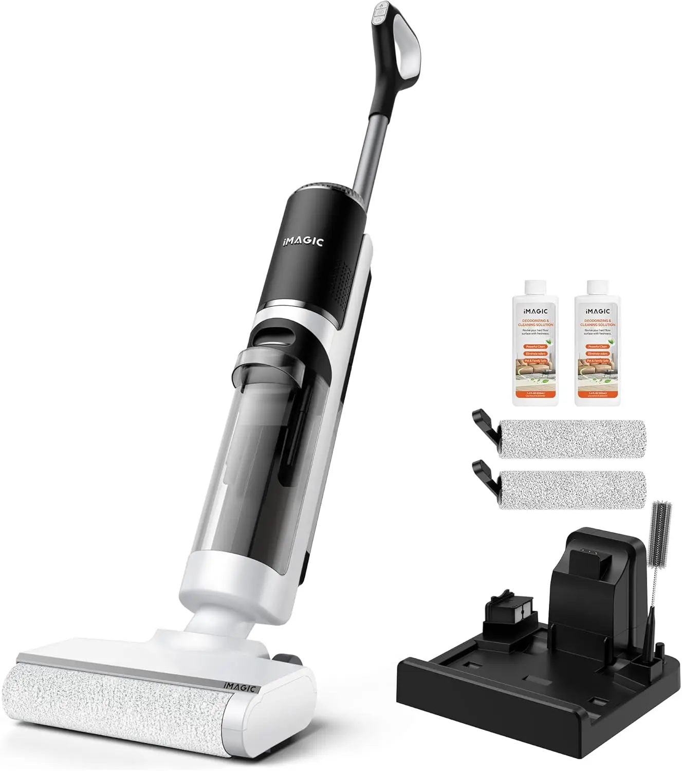 M3 Wet Dry Vacuum Cleaner Cordless Vacuum Mop All in One for Hard Floors, Lightweight Floor Cleaner for Sticky Messes