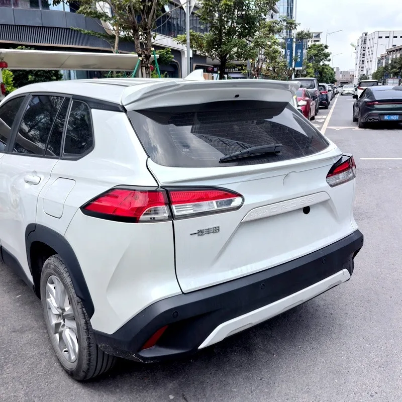 For Toyota Corolla Cross 2022-2025 ABS Plastic Car Rear Trunk Lid Roof Spoiler Wings Body Kit Exterior Tuning Accessories view 5