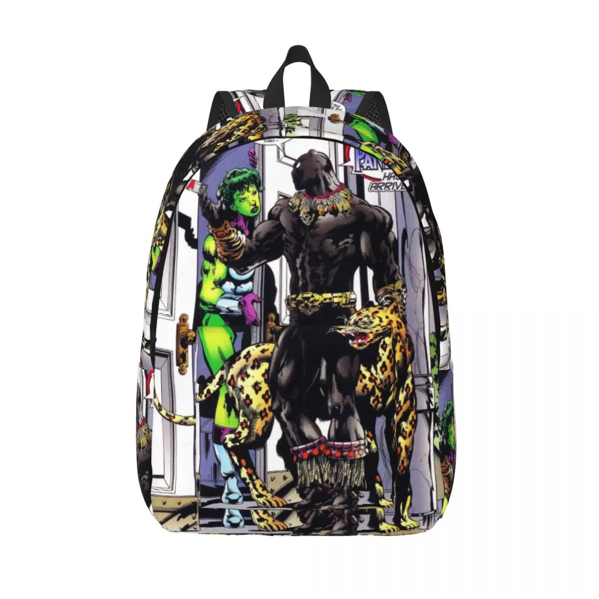 Custom Black Panther Comic Superhero Laptop Backpack Women Men Basic Bookbag for School College Students Bag