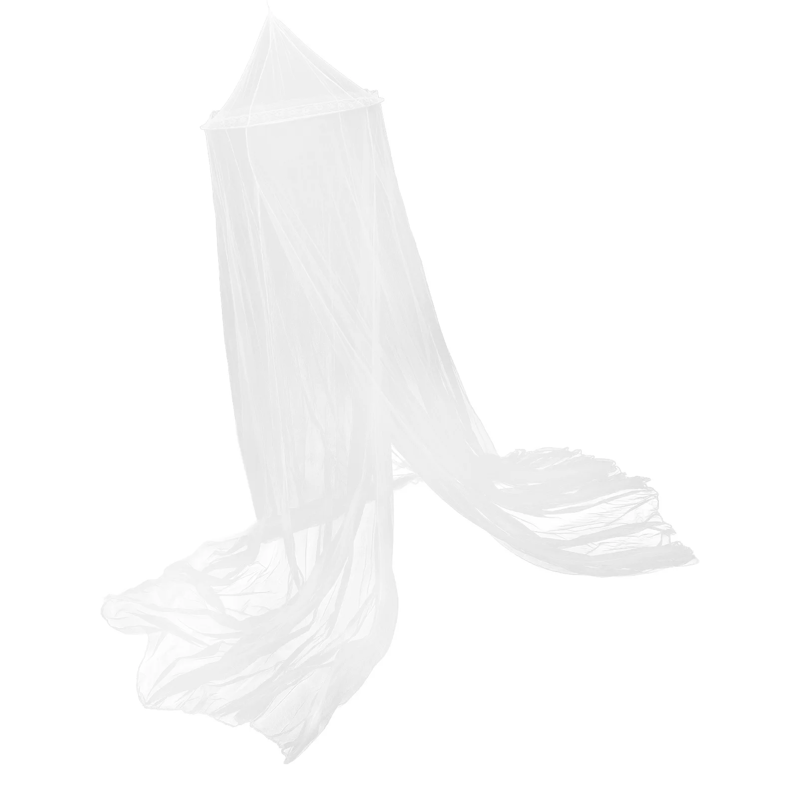 

Large Dome Mosquito Net Cotton Bed Canopy Netting Round Ceiling Hanging Bed Net for Dormitory Nursery Baby Room