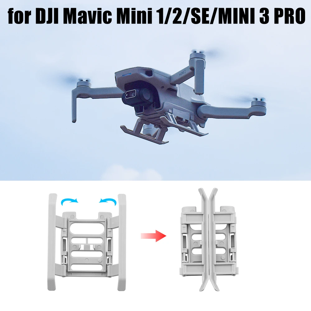 Foldable Landing Gear for DJI Mavic Mini 1/2/SE/MINI 3 PRO Extender Long Leg Foot Protector Stand for MINI 3 Drone Accessories