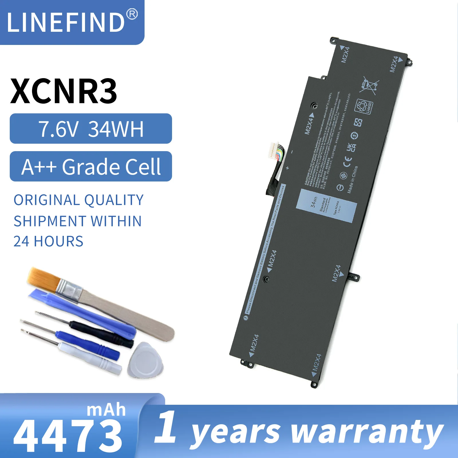 

XCNR3 Laptop Battery For Dell Latitude 13 7370 Ultrabook N3KPR P63NY WY7CG