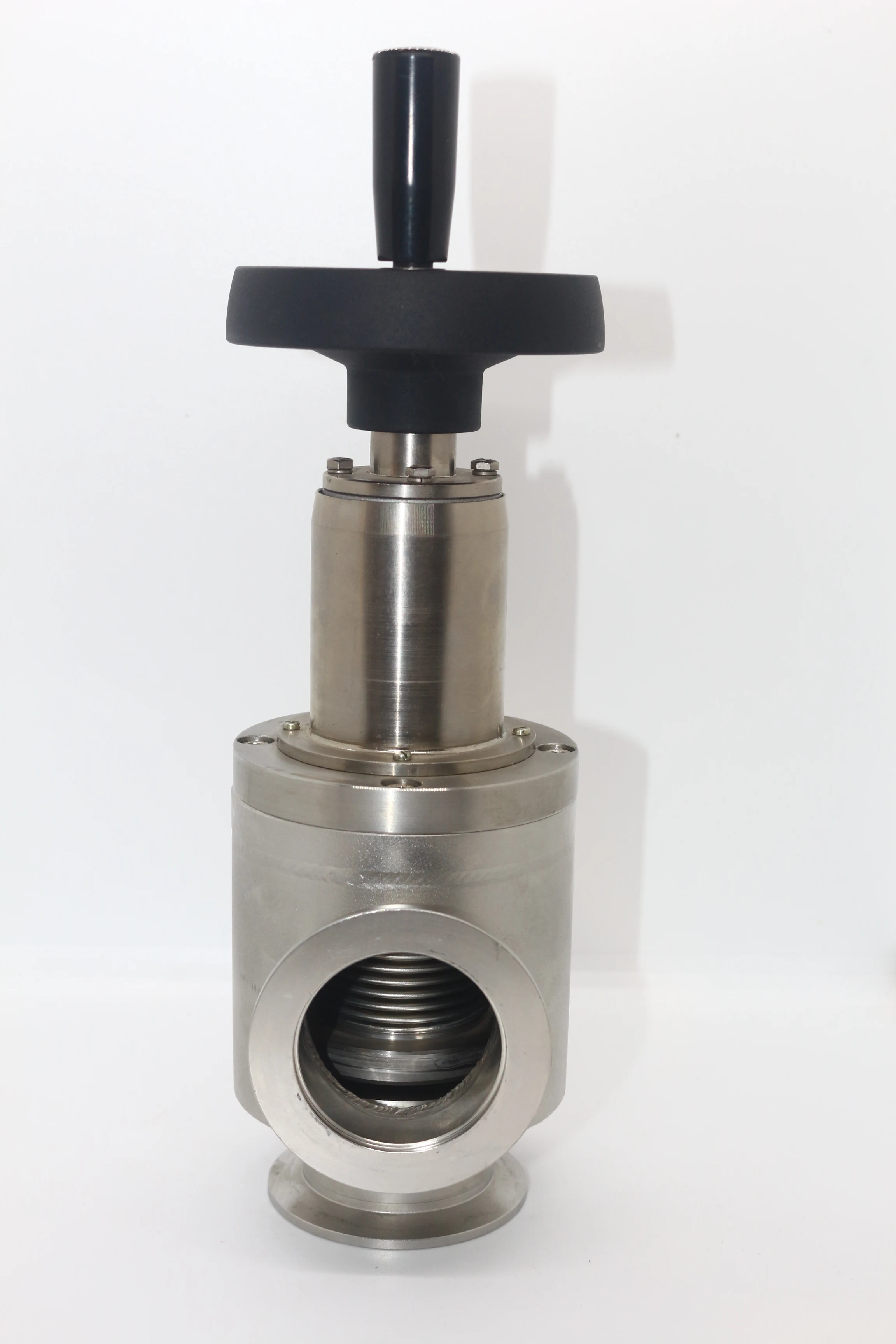 GD-J320 manual vacuum baffle valve stainless steel or carbon steel