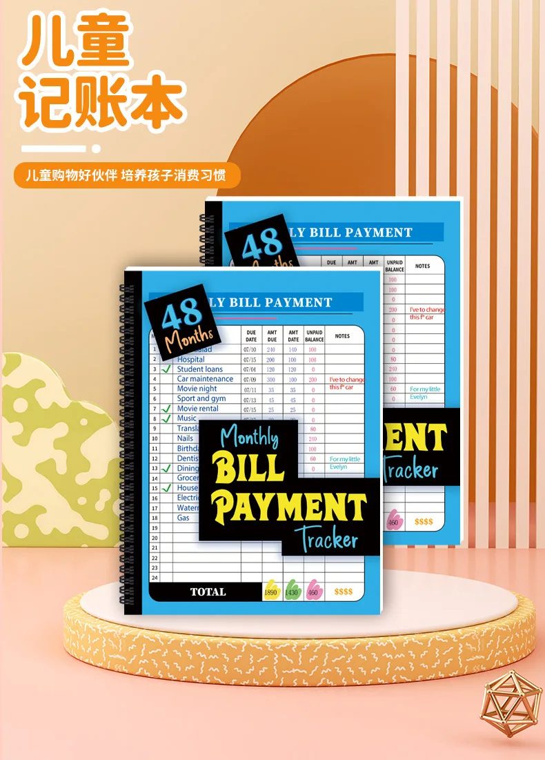 Bill Payment Tracker Notebook for Expenses Budget Planner Financial Organizer Money Management Ledger gift