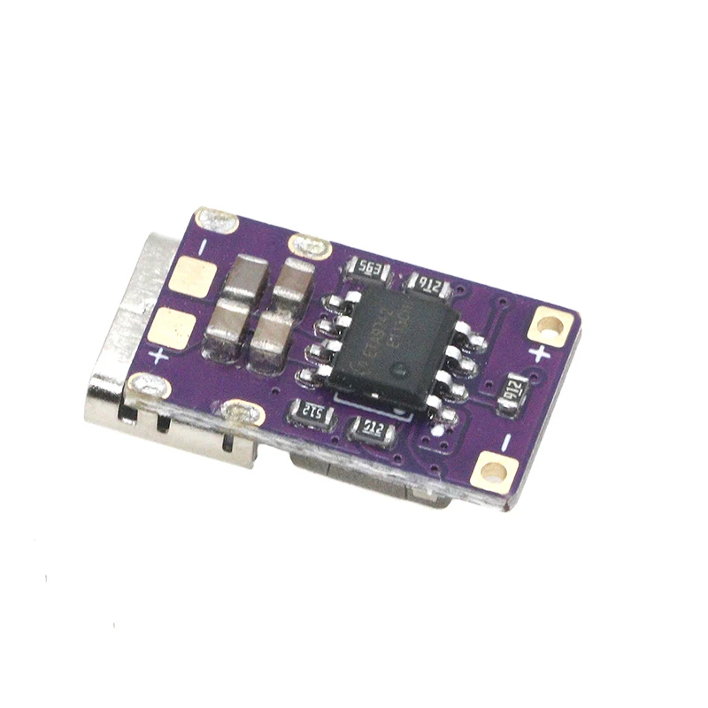 Ultra Mini Type-C 3.7V 4.2V 18650 Lithium Battery Charge Discharge Module 5V 2.4A Integrated Power Board 6