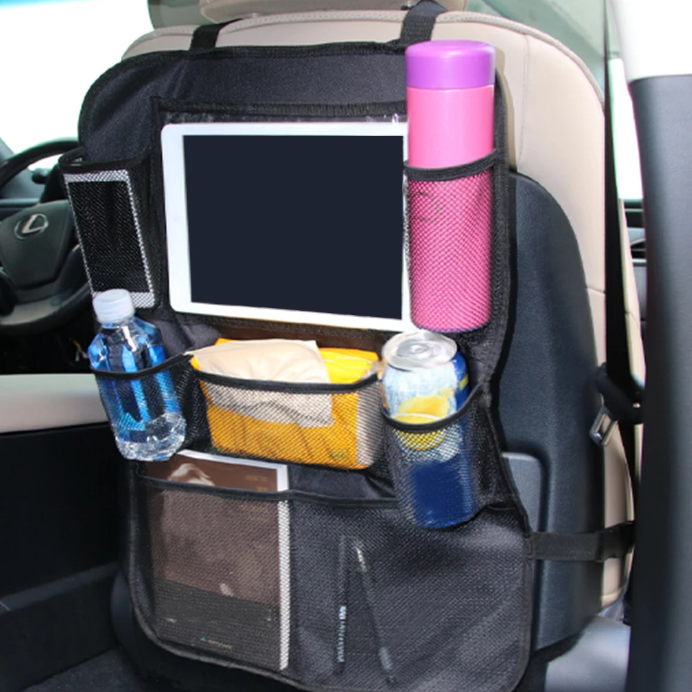 

Children Chair Back Storage Seat Organizer for Kids Practical Durable Design Easy Install Side Pocket Travel Accessories