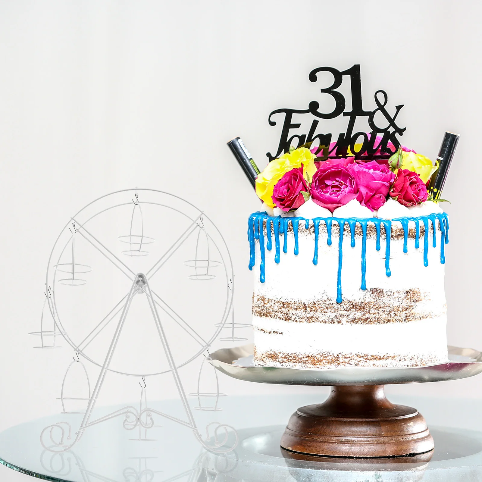 

Chic Ferris Wheel Cupcakes Stand Beautifully Crafted for Any Celebration and Gathering Cupcake Ferris Wheel Cupcake Stand