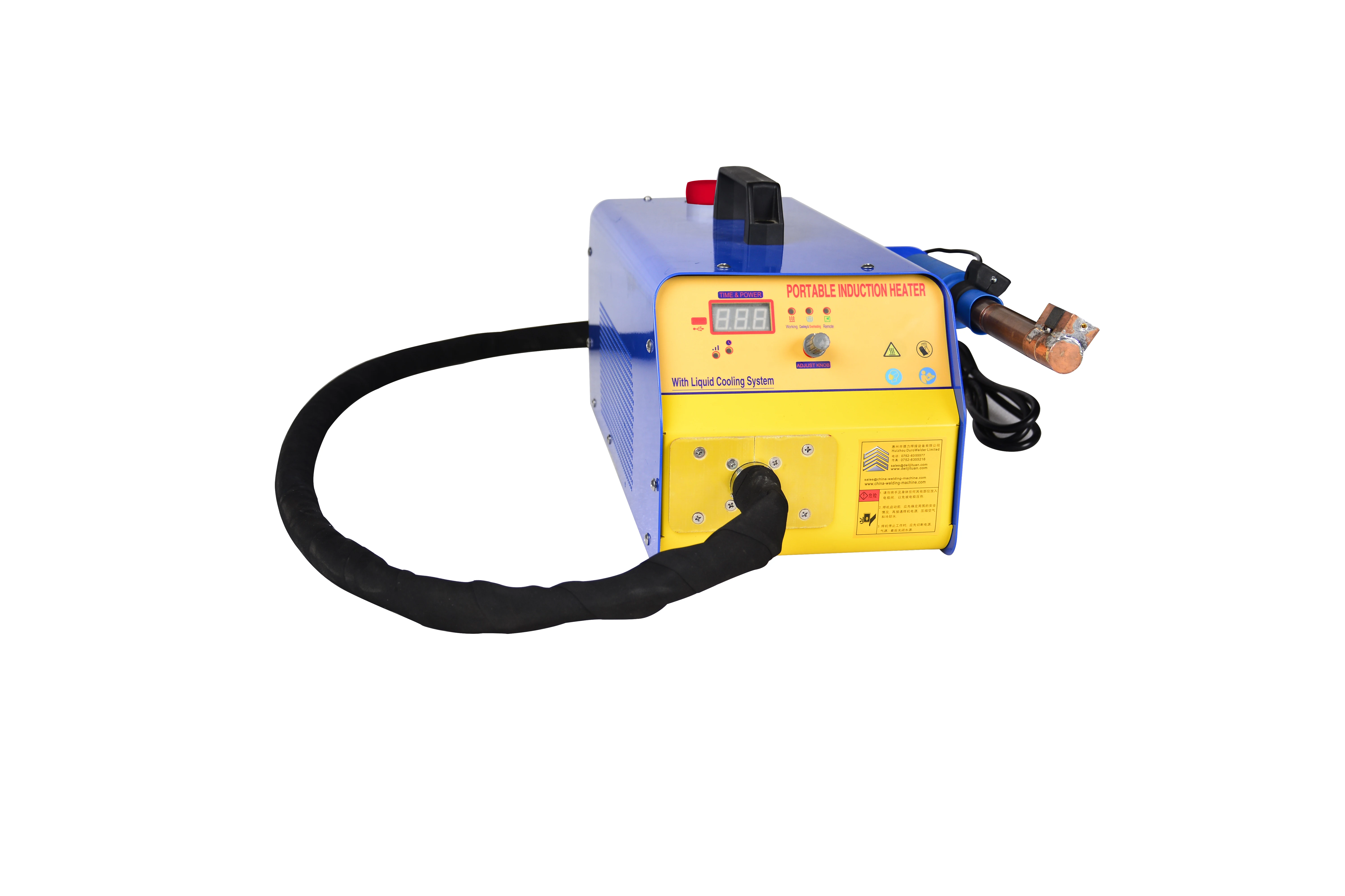 Induttore portatile del riscaldatore a induzione 3.5KW dell'europa con la fabbrica del sistema di raffreddamento ad acqua 220V