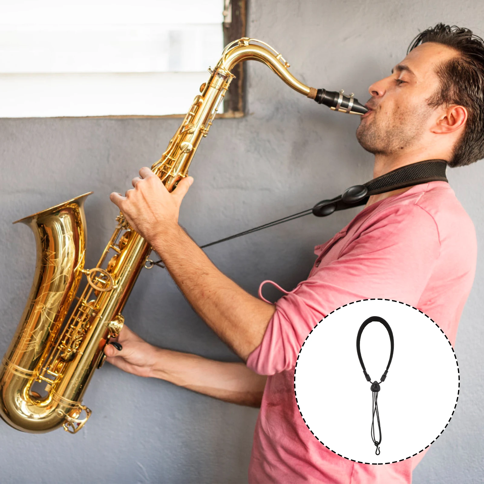 

1 pc Saxophone Strap for Alto Tenor Shoulder Durable Accessory Music Instrument Neck Straps Flexible