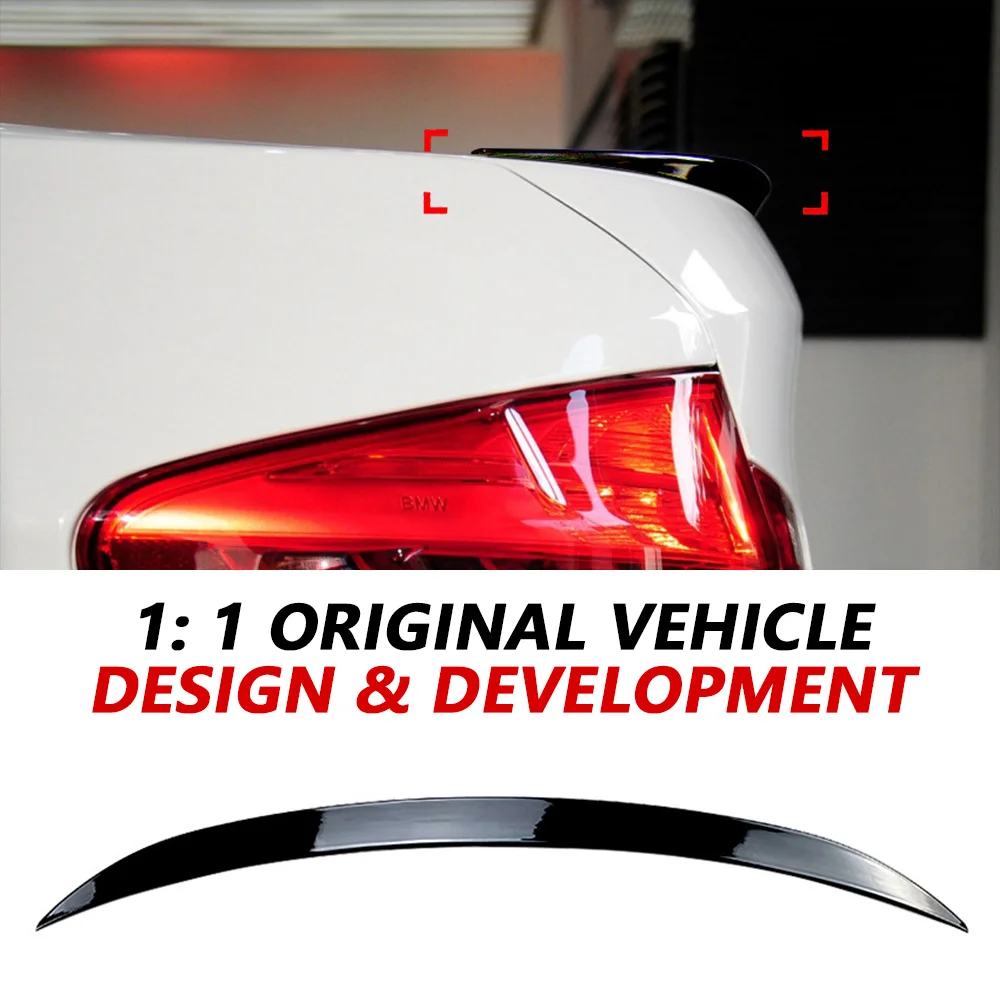 Spoiler posteriore per BMW Serie 5 F10 2011-2017 520i 525i Nero lucido M5 Kit corpo Coperchio bagagliaio Ala BMW Accessori Auto Aggiornamento