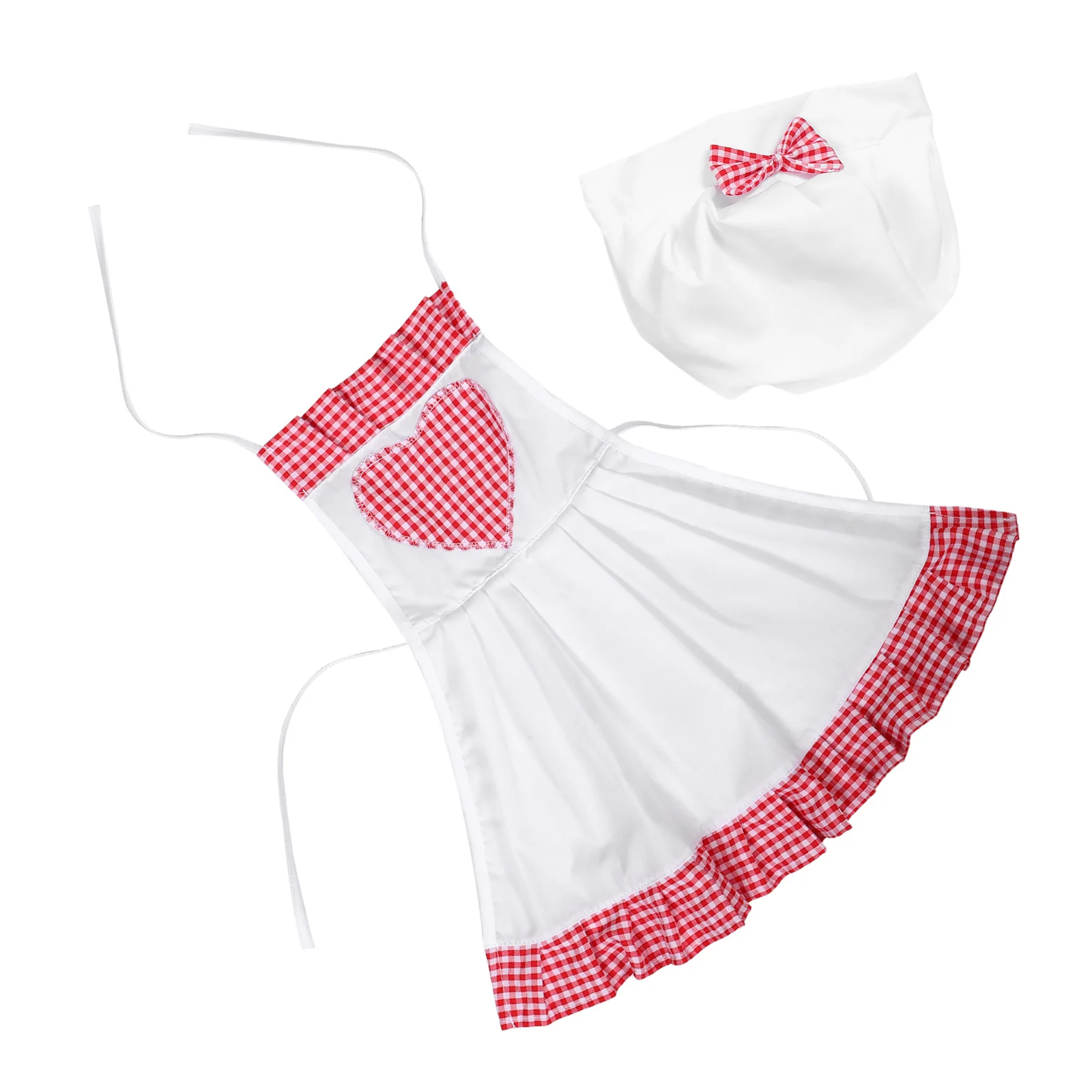 

1PC Baby Photography Costume Infant Kids Newborn Kitchen Apron Easy Wear Indoor Photoshoot Outfit Toddler Chef