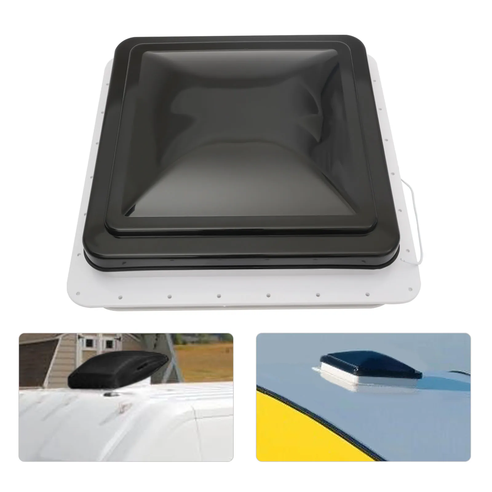 Roof Vent Fan Camper Van Motorhome RV Caravan Skylight Vent 42cmx42cm Dustproof