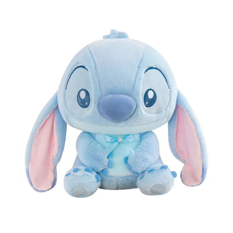 Disney Lilo & Stitch Plüschtiere, blaue Fliege, Kawaii-Anime-Plüschpuppen, Stitch, weich gefüllt, 25–85 cm, Geburtstagsgeschenke für Kinder