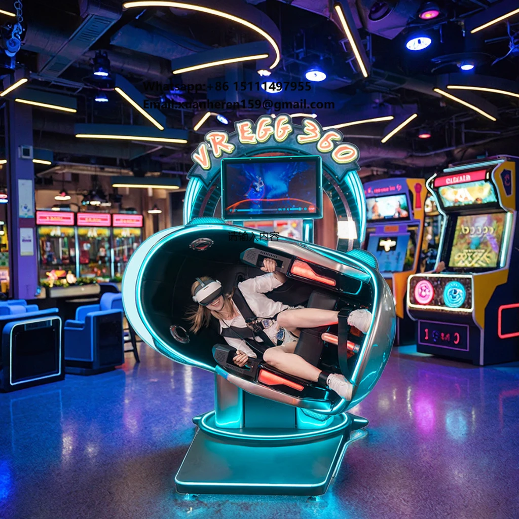 Máquina de Juegos de Realidad Virtual que Funciona con Monedas, Silla con Rotación de 360 Grados, Equipo de Realidad Virtual 9D, Máquina de Juegos