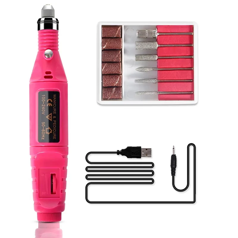 Kit de esmalte en gel con lámpara UV, máquina eléctrica para uñas, esmalte en gel base y top coat, set de herramientas para uñas 3