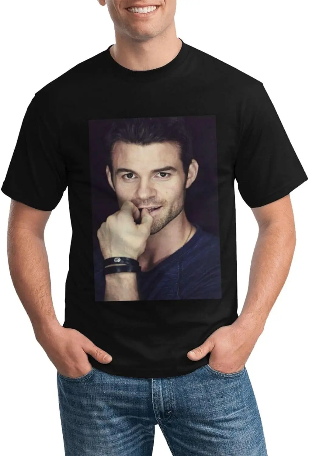 Daniel Gillies T-Shirt Crewneck Top Short-Sleeve T-Shirt 100% Cotton Tees for Men,Women (8Sizes)