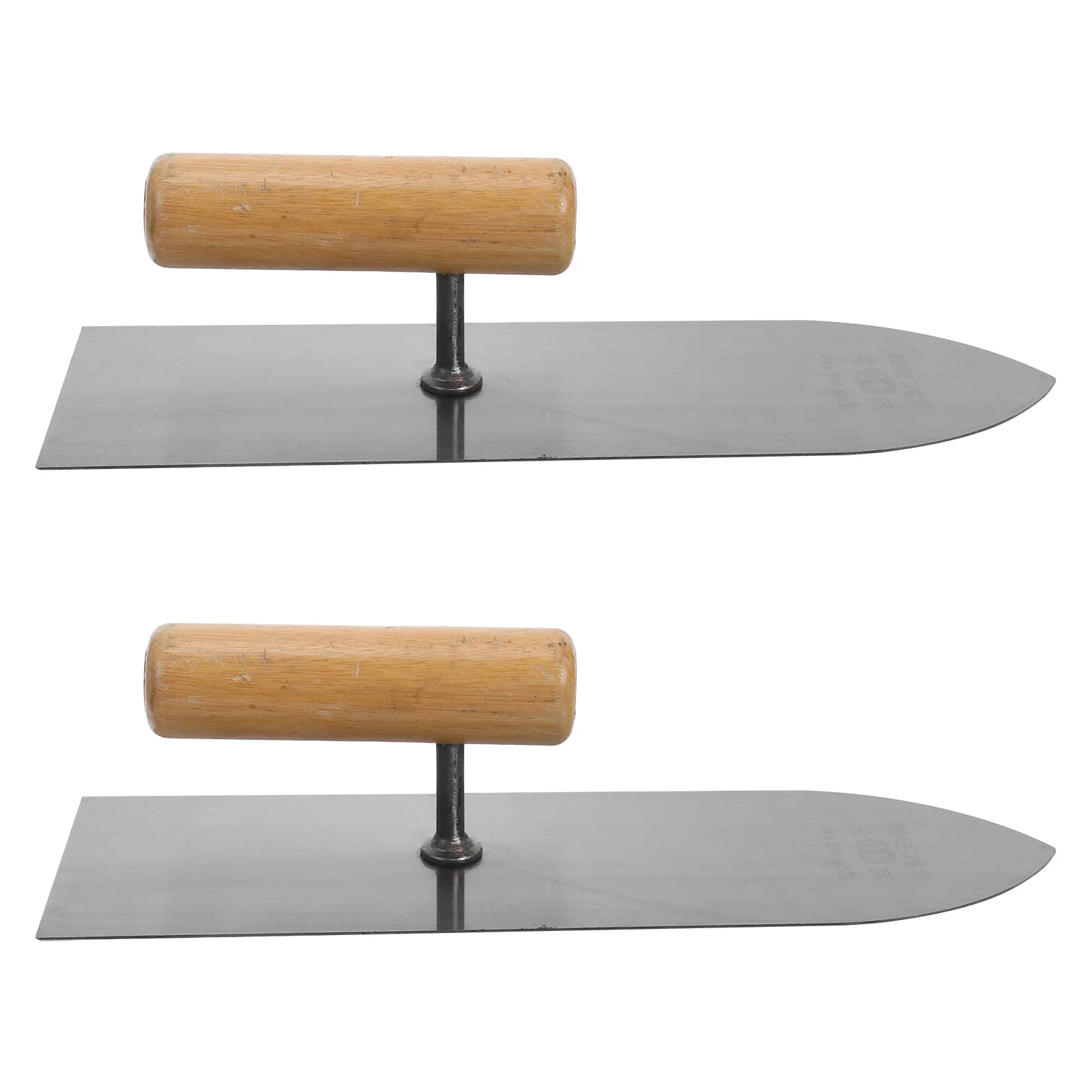 2Pcs Flat Headed Trowel Drywall Smoothing Tool Safe Comfortable Grip Practical Home Construction Plastering Trowel