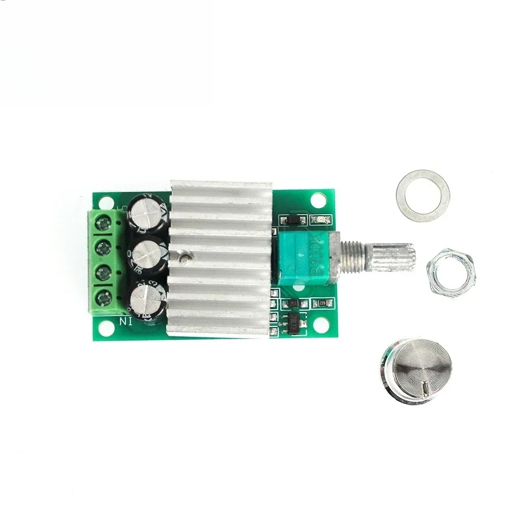 10A PWM ตัวควบคุมความเร็วมอเตอร์ DC 12 V/ตัวควบคุมแบบปรับได้ 24 V สำหรับ LED หรี่ 12-30 V อินพุตปุ่มหมุนควบคุมประสิทธิภาพสูง