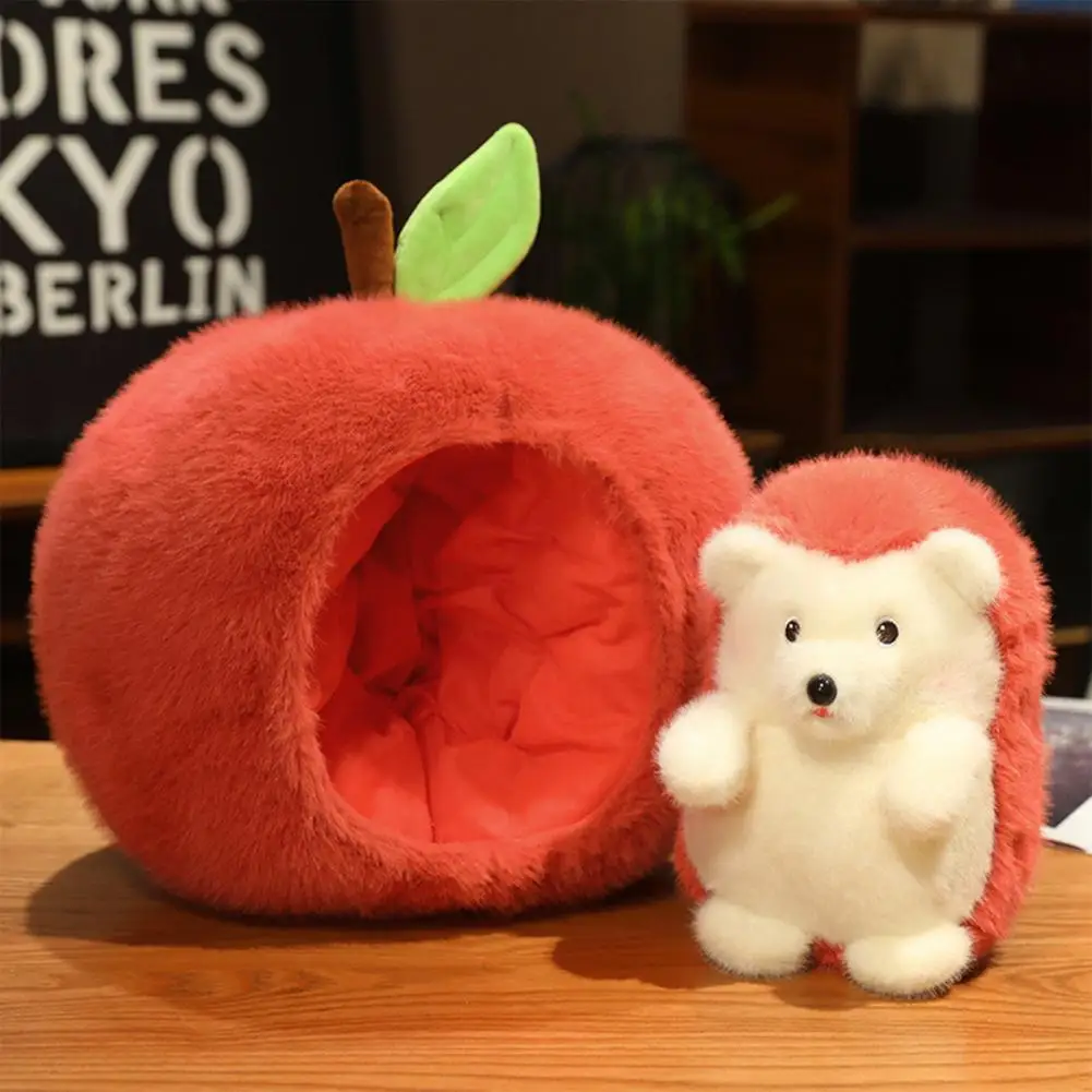 Kids Fruit Hedgehog Toy Adorable Fruit Hedgehog Plush Toy Soft Stuffed for Kids Comfort Doll for Toddlers Cute for Girlfriend