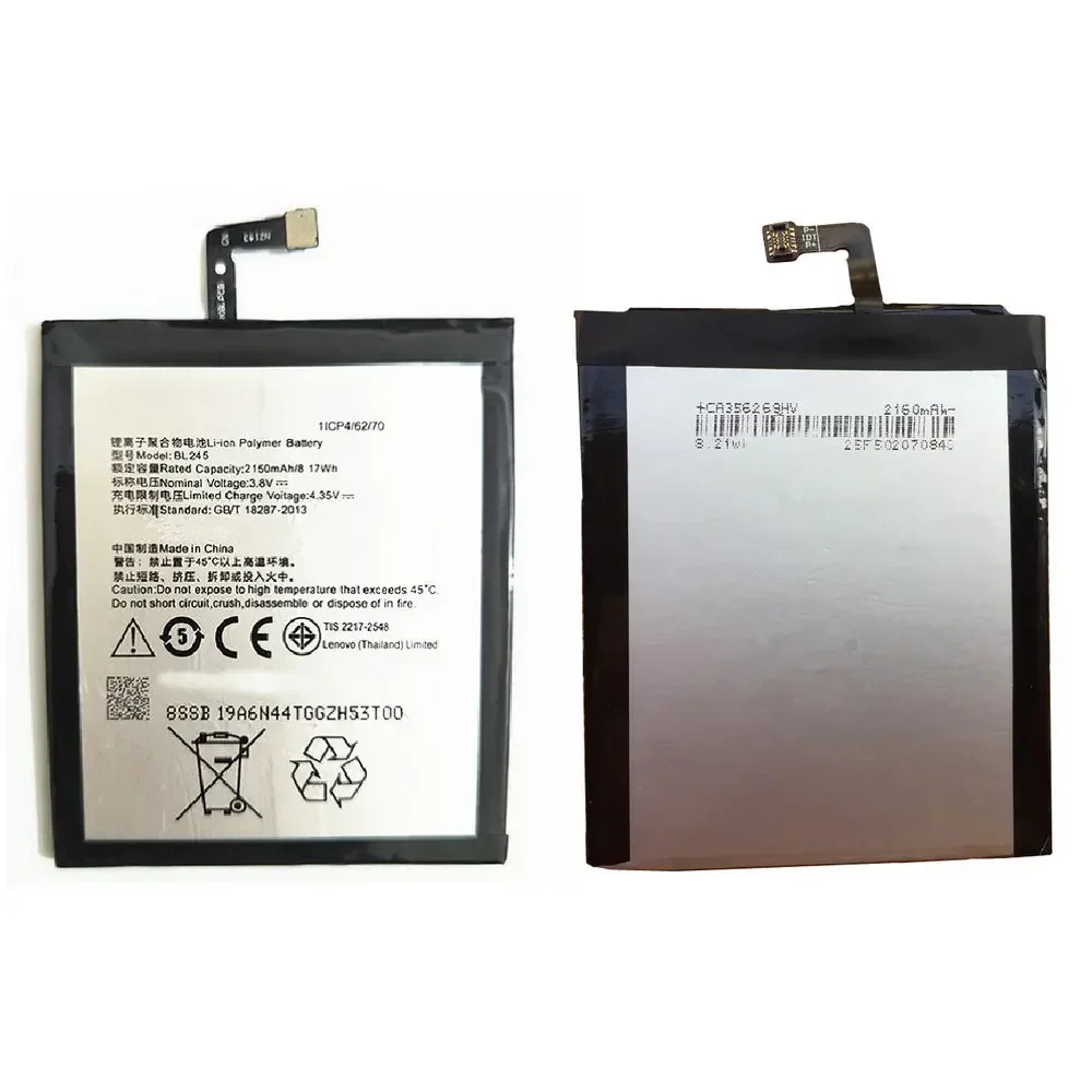 Bateria bl245 2150mah para baterias de celular lenovo s60 s60t s60w