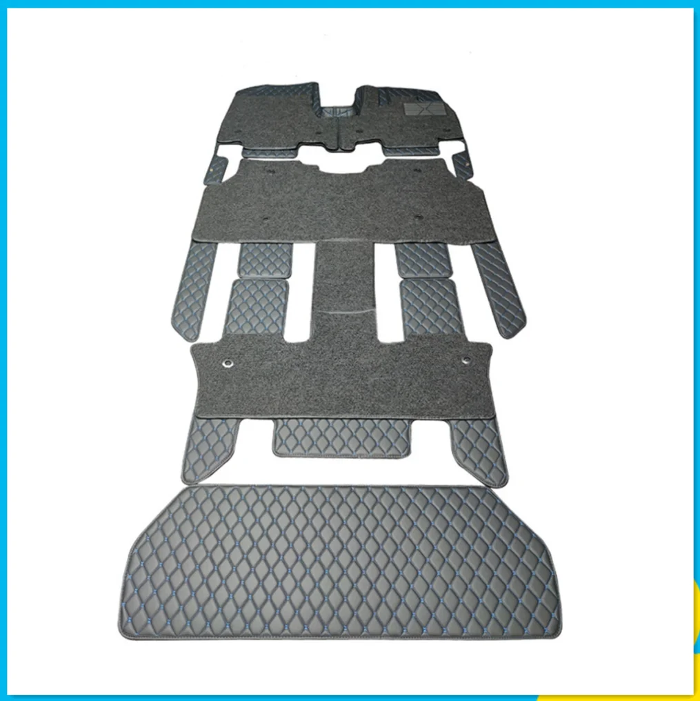 Custom full set car floor mats for Right Hand Drive Honda STEPWGN Stepwagon Hybrid RP 7 seats 2021-2015 double layers carpets