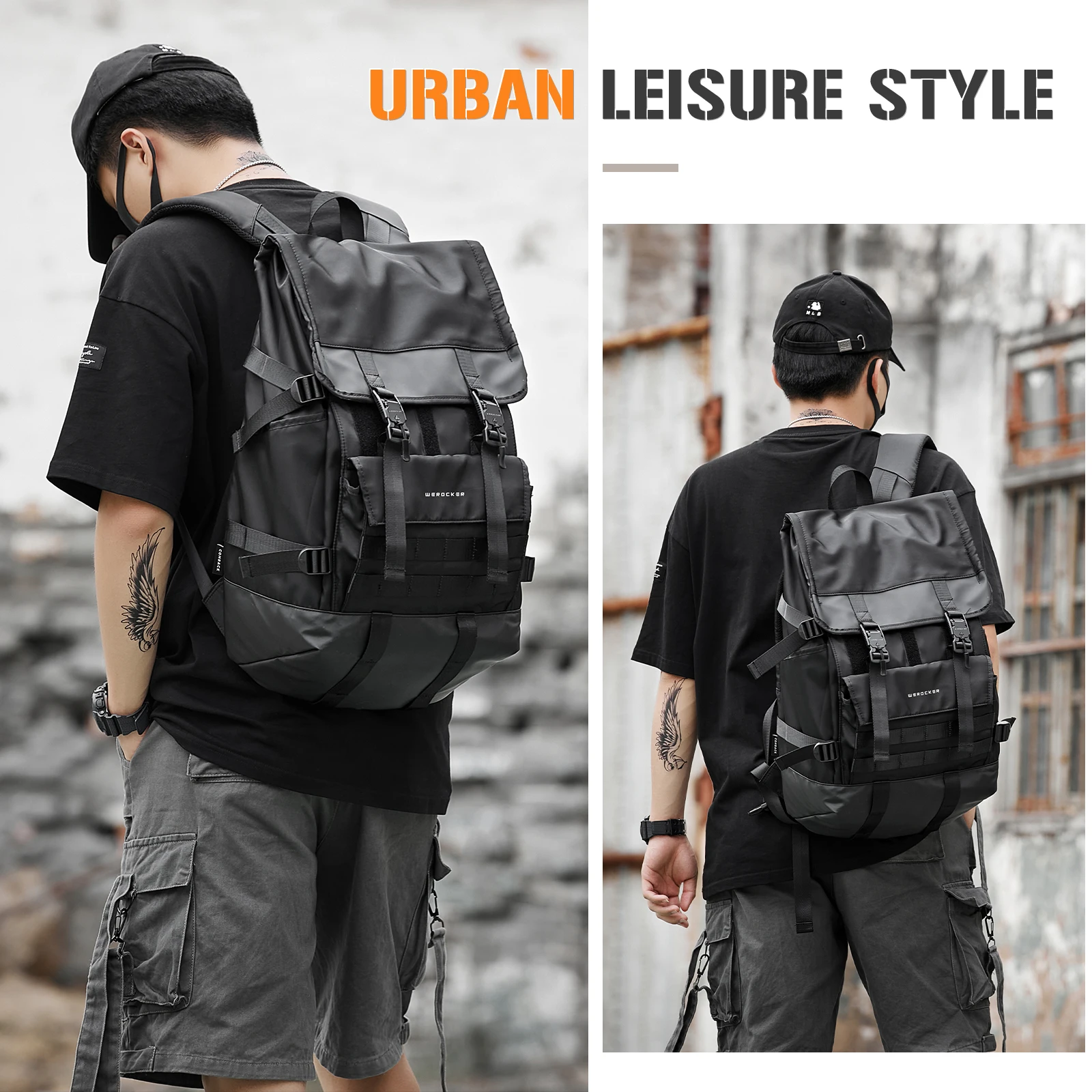 

Men's Backpack Lightweight 15.6 inch Laptop Bag Casual Fashion Waterproof Travel Backpack Teenagers mochilas baratas para hombre