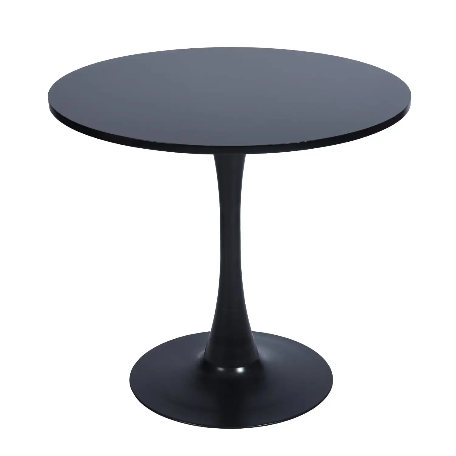 

31.5" Round Conference Room Table Ideal for Office Meeting Collaborative Spaces, Black
