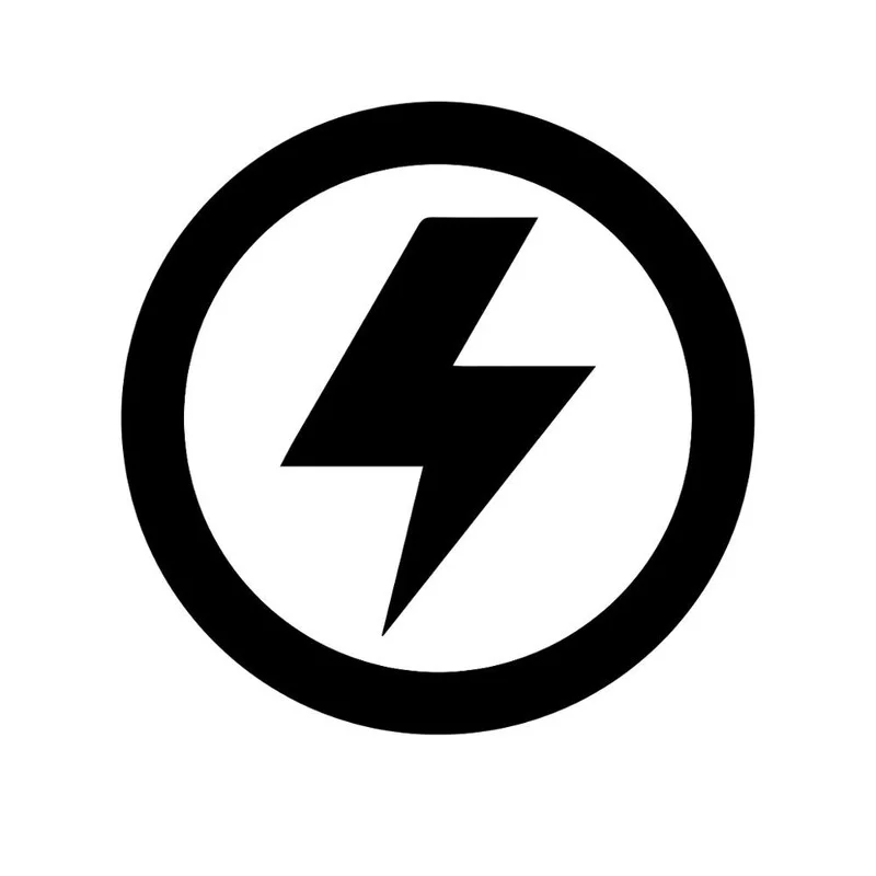 

F365# Surrounded By Circles Lightning Bolt Auto Car Stickers for Uncovering Racing Motorcycle Helmet Waterproof Decal