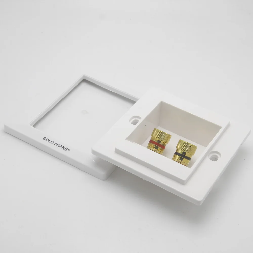Two Position Speaker Panel 4mm Banana Socket Gold Plated Terminal Speaker Box Audio Panel Socket Outlet