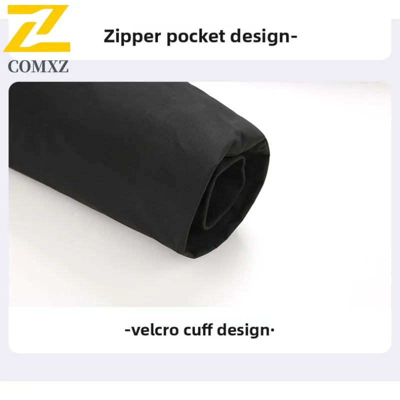 COMXZ 2025 New Mens Graphene Warm Thick Cotton Jacket Detachable Hood Casual Winter Coat Outwear