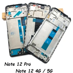 Housing Middle Frame LCD Bezel Plate Panel Chassis For Xiaomi Redmi Note 12 Pro 4G 5G 12s Front Frame Housing Bezel Repair