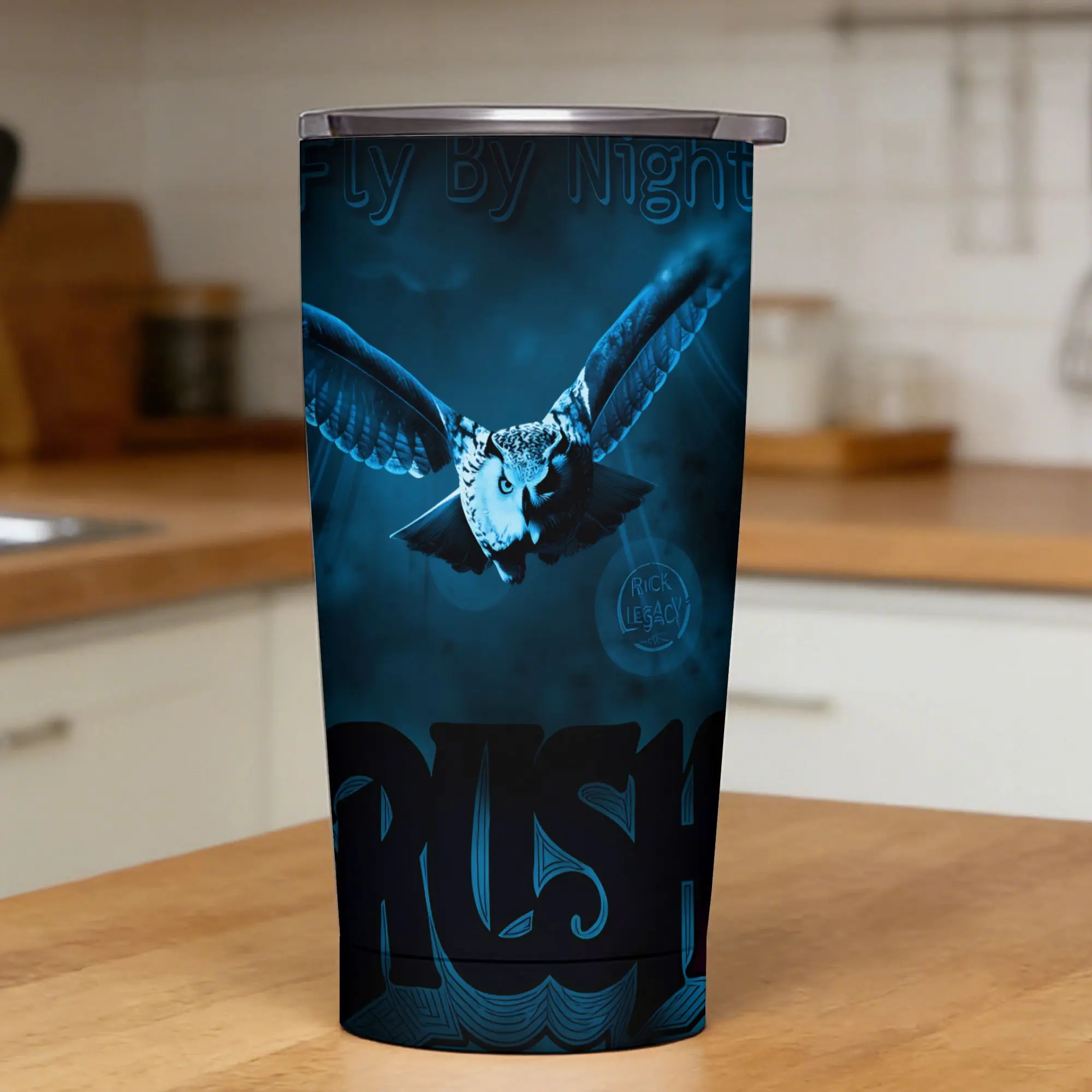 Rush Band Stainless Steel Tumbler With Straws  Camping Thermal Mug Large Cold Drink Mugs Cup,