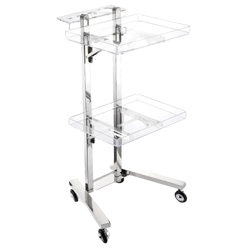 

Trolley Beauty Salon Stainless Steel Cart Beauty Salon Storage Rack Hair Hot Dyeing