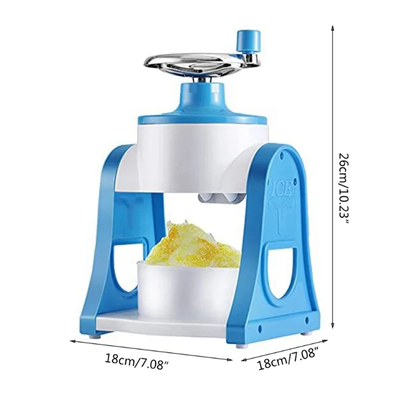 A26F-1 Piece Shaved Ice Machine Summer Hand-Shake Ice And Hail Ice Ice Breaker Make Ice Maker Blue
