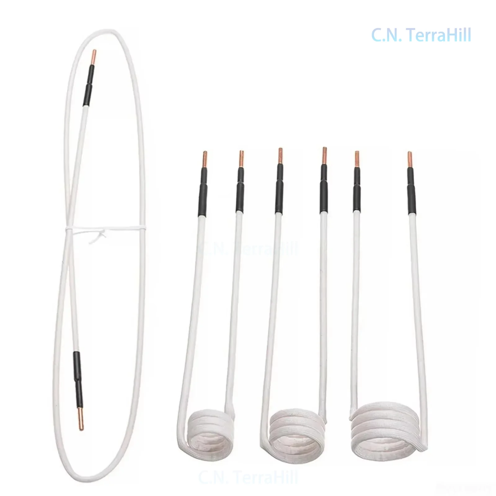 4Pcs Induction Bolt Heater Coil Kit Flameless Heating Element Magnetic Induction Automotive Repair Tool
