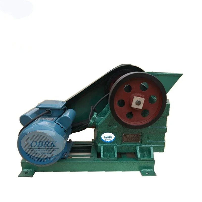 Mini small scale lab laboratory portable crushing machine equipment stone rock jaw crusher hammer crusher pulverizer home use