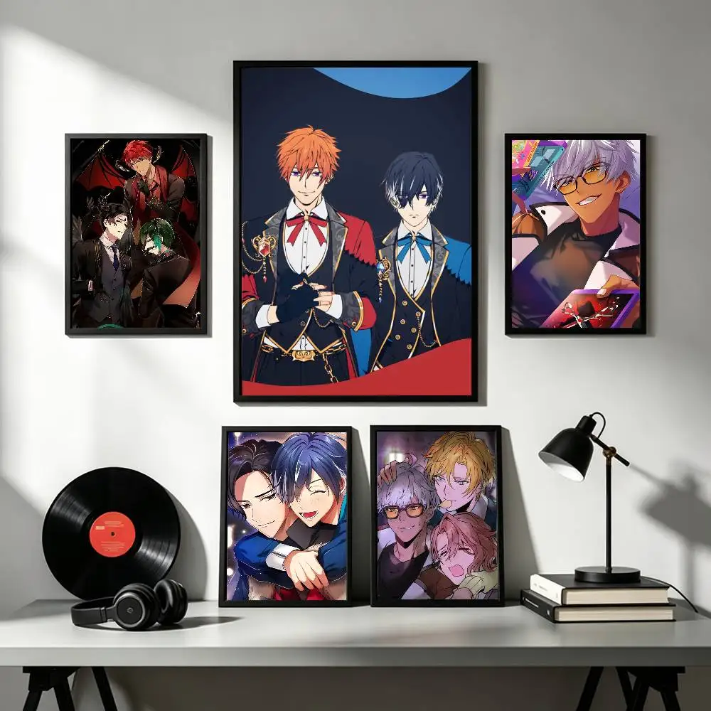 O-Obey Me Seven Demon Brothers Otome  Poster High Quality Dorm Living Room Aesthetic Wall Decoration Painting Stickers Gift