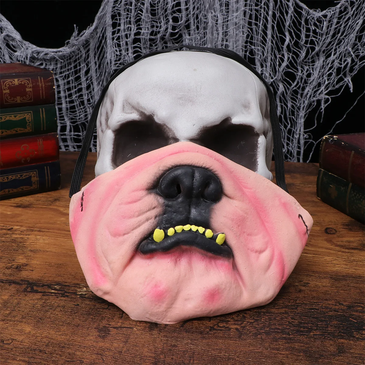 

Half-Face Durable Latex Dog Mouth Mask Funny Vivid Halloween Party Cosplay Role Playing Carnival Supplies Party