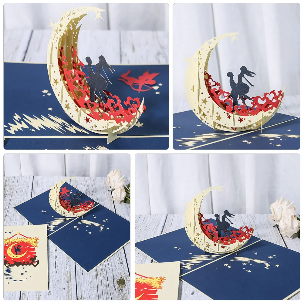 Couple Envelope Card DIY Cards Special Occasion 3d Blessing Wedding Love Greeting Specialty Paper