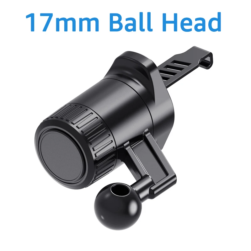 17mm Ball Head Base for Car Phone Holder Universal Car Air Vent Mobile Phone Stand GPS Bracket Accessories Metal Hook Clip