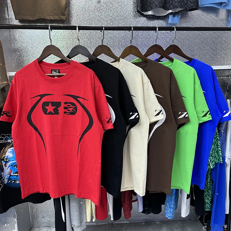 

Качественная летняя новая трендовая футболка для мужчин и женщин, модные уличные Свободные повседневные топы с круглым вырезом и коротким рукавом для влюбленных, футболка