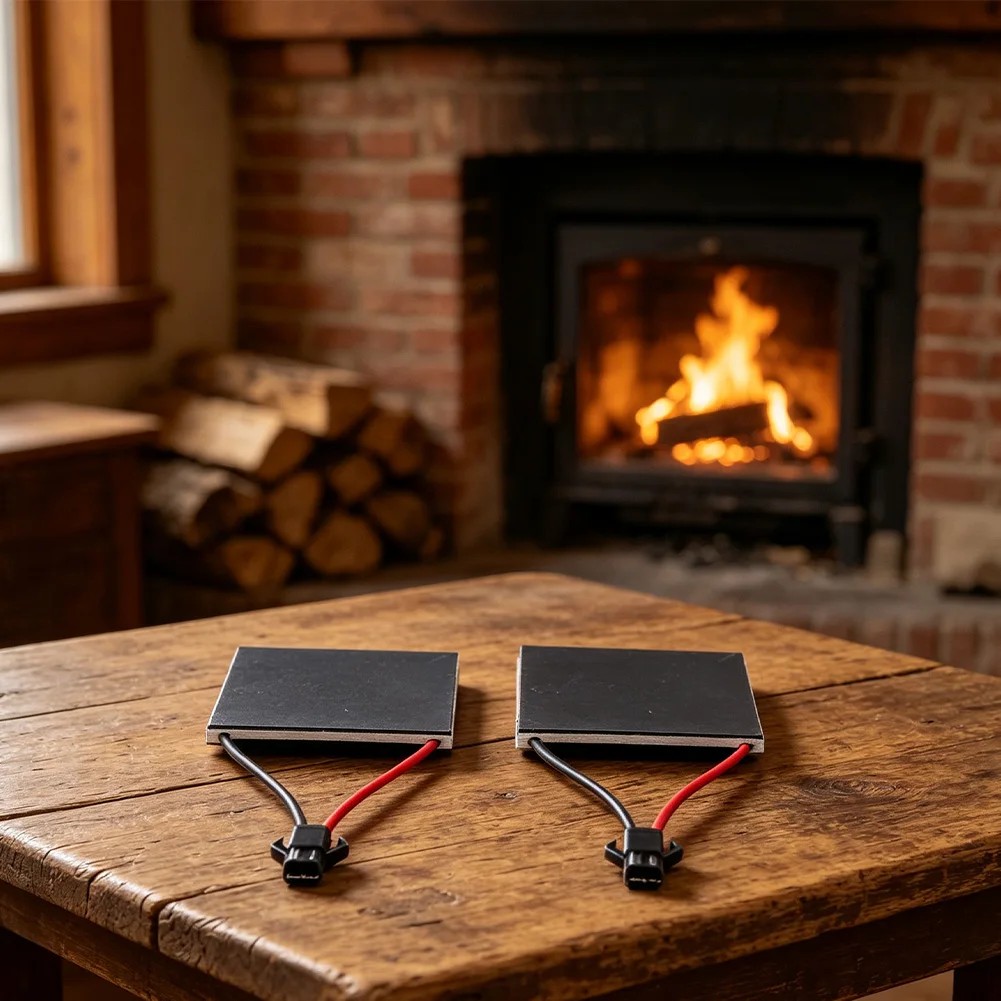 2PCS Fireplace Fan Power Generation Sheet For Stove Fan Repair Parts Fireplace Fan Generators 200-250°C