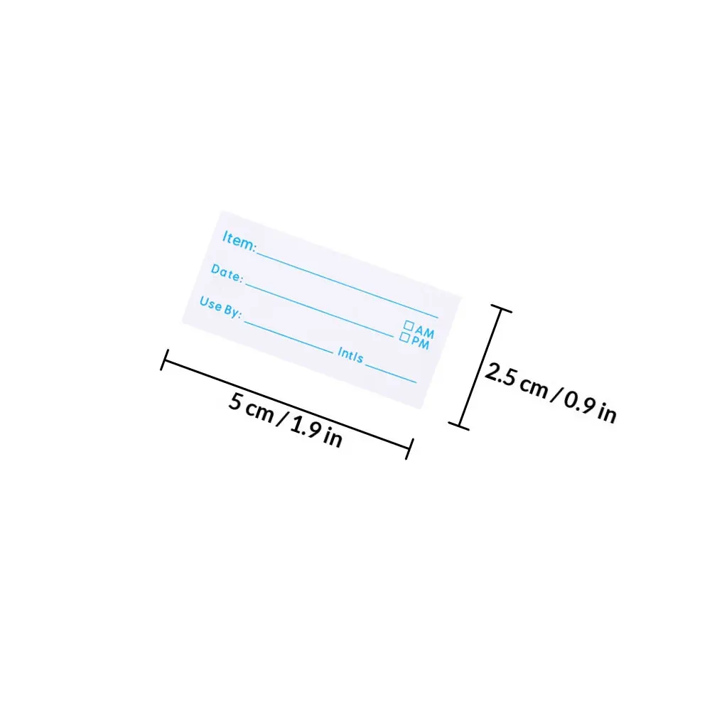 2 Rolls Rotating Food Label Stickers Writable Permanent Yet Removable Self Adhesive for Processed Vegetables Meat Batches