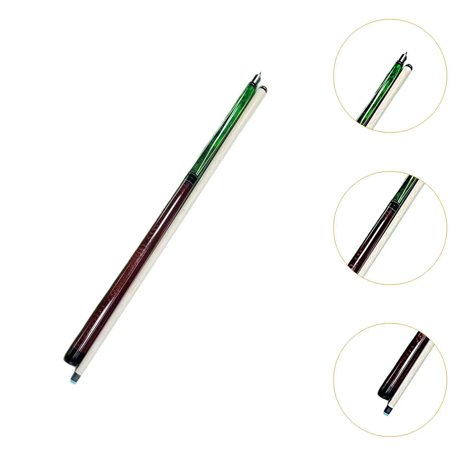 

Professional Wood Pool Cue, 55 Inch Split Billiard Stick, Jump Cue for Home